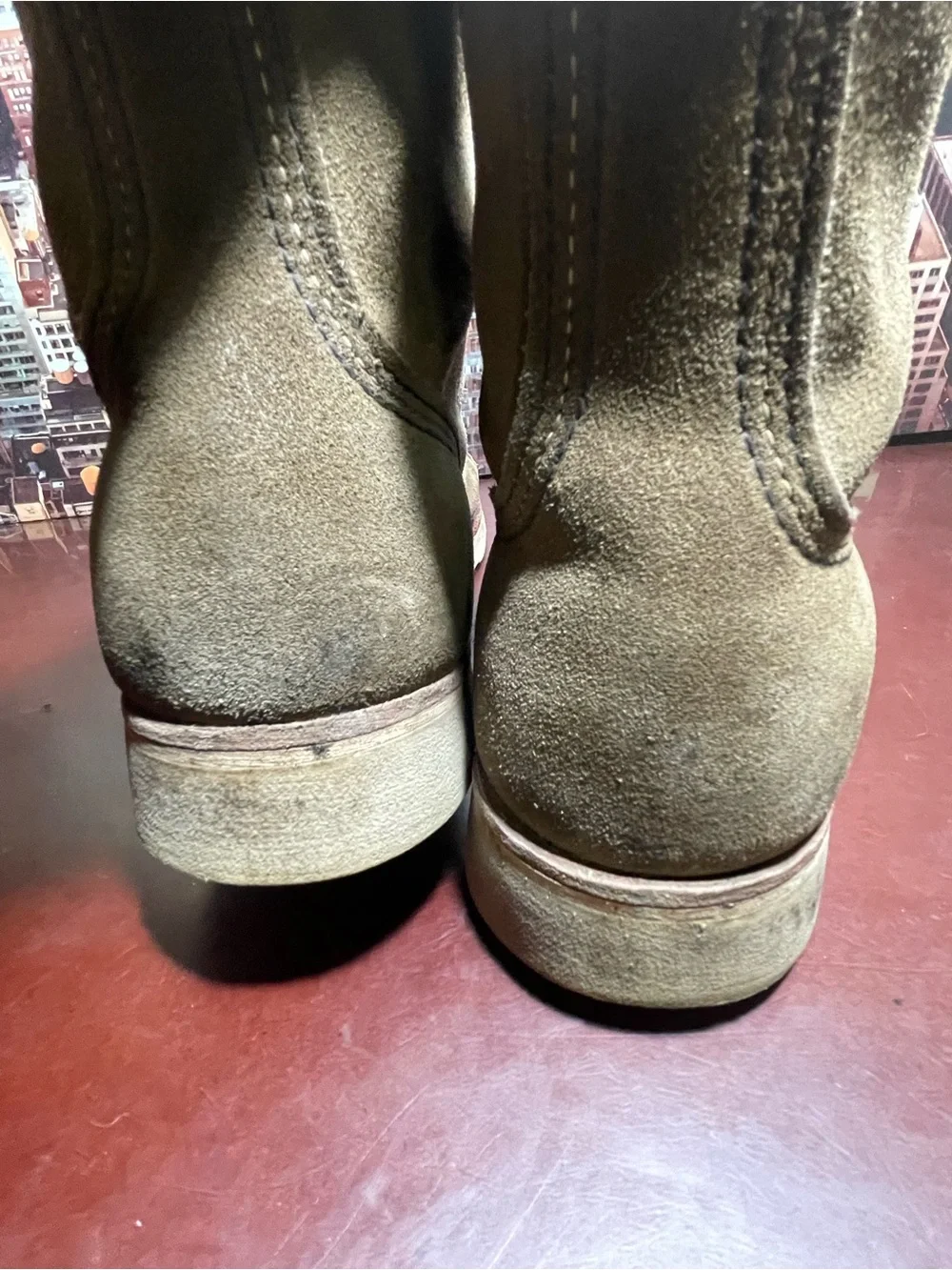 Red Wing Shoes Iron Ranger Heritage Men's Size 9 D Model #8087 No Steel Toe